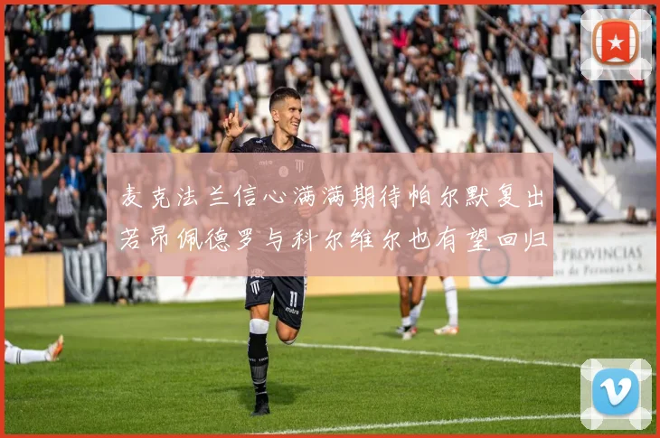 麦克法兰信心满满期待帕尔默复出若昂佩德罗与科尔维尔也有望回归